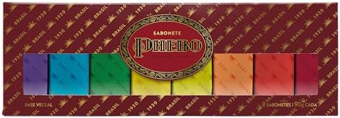 Phebo Caixa de Sabonetes, Vinho, 90g, 8 unidades