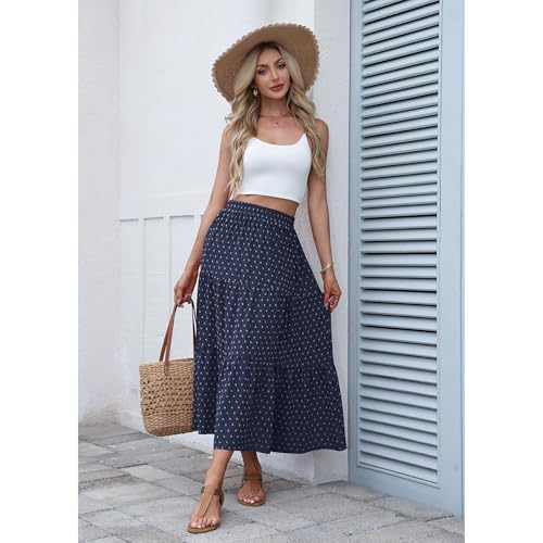 Image of Witsmile High Waist Tiered Skirts for Women Flowy Skirts for Women Long Length with Pockets 2026 Fashion Trendy