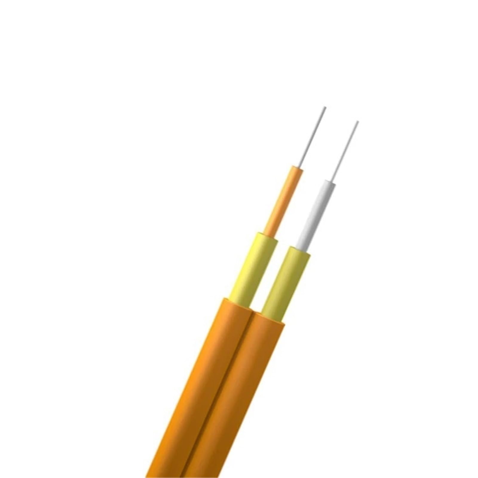 Cable de Fibra óptica dúplex de 100 m, SM, 2 mm, 3 mm, Amarillo, G652D, G657A1, G657A2, Interior, núcleo Doble for latiguillo de Fibra, 1 km/Rollo, Cable ftth.(2mm G657A2)