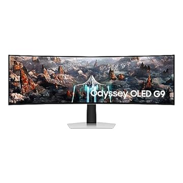 MONITOR SAMSUNG ODYSSEY OLED G9 49 Tela curva de 49" Dual QHD. Com uma tela Super Ultra-Wide
