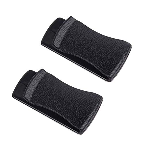 4pcs Black Plastic Money Clips Car Slim Wallet Credit Card Holder Multi-Purpose Clips Ticket Receipt Clip