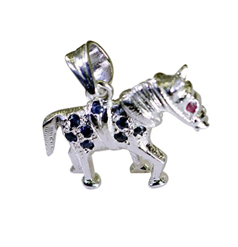 Pendentif cluster argent femme RIYO finis les bijoux ternes aux gemmes multiples