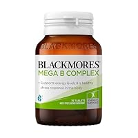 Blackmores Mega B Complex | Supports Energy Levels & Healthy Stress Response in the Body | 75 Tablets