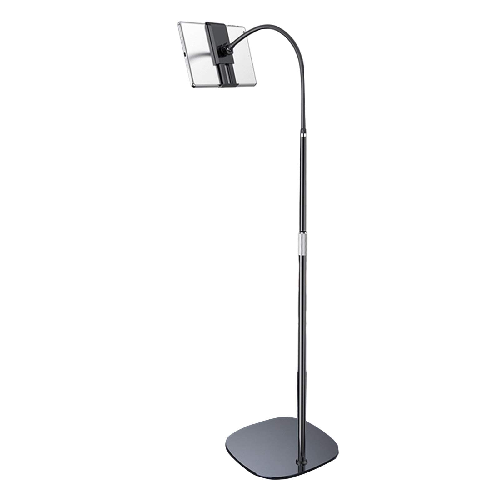 Support de Sol pour téléphone et Tablette, Support de Sol pour écran de 4,7 à 11 Pouces, Rotation à 360 °, Support de trépied réglable pour Tablette, Support pour Smartphone et Tablette, tél