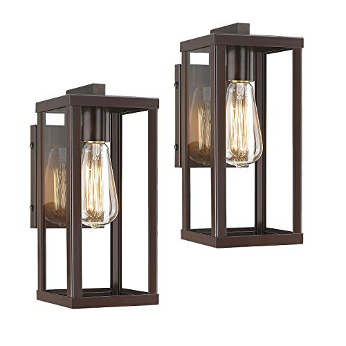 Redeast Outdoor Wall Mount Lights, Outdoor Wall Lamp, Exterior Wall Lighting Fixture, Outdoor Wall Lantern, Patio Wall Light Fixture ( 2 Pack)