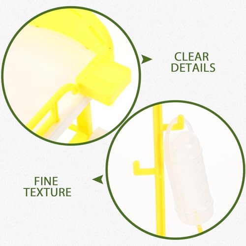 Zerodeko Medical Equipment Dollhouse Miniatures: 1 Kit for Kids Doctor Pretend Play Equipment Miniature and Bottle Model Role Play Educational Toy for Boys Girls - Thumbnail 5