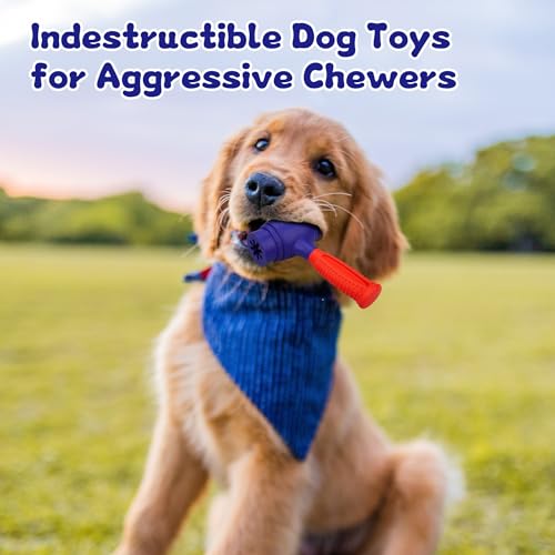 Dog Chew Toys for Aggressive Chewers, Dog Toys for Aggressive Chewers, Natural Rubber Dog Toys for Medium Large Dogs, Large Dog Toy, Durable Dog Toy, Indestructible Dog Toys - Image 6
