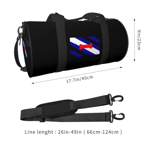 Puppy Play Pride Flag Convertible Garment Bag with Shoulder Strap, Carry on Garment Duffel Bag for Men Women - Rolling Foldable for Travel Luggage Bags (Black)3