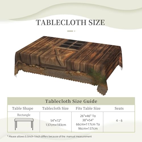 Nappe cuisine 137x183 imperméable imprimée style rustique - 5