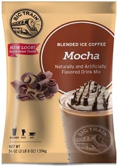 Big Train Mocha Blended Ice Coffee Mix Two 3.5 Lb Bulk Bags