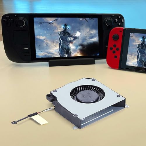 Replacement CPU Cooling Fan for Steam Deck 2021 & 2022 64 GB/ 256 GB / 512 GB NVMe Model, Replacement Valve Steam Deck Fan P/N: BN5010S5H-N00P