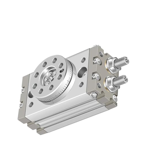 Cylindre rotatif MSQB1A à table oscillante réglable pour guidage pneumatique rigide
