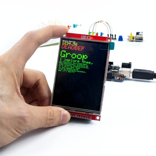 Image of Hosyond 3.2 Inches TFT LCD Touch Screen Shield Display Module 320x240 SPI Serial ILI9341 with Touch Pen Compatible with Arduino R3 /Mega2560 Development Board