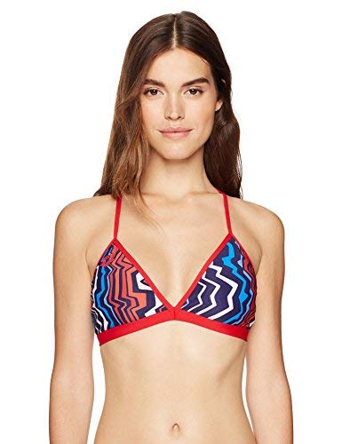 Image of Arena Women's Zig Zag MaxLife Tie Back Top