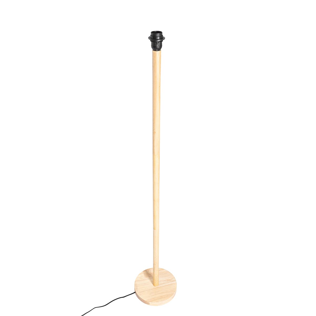 Qazqa rústico Lámpara de pie rural madera sin pantalla - Mels Redonda Adecuado para LED Max. 1 x 40 Watt