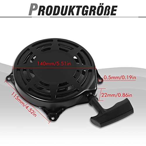 Seilzugstarter für Briggs & Stratton Rücklaufstarter Seilzugstarter 497680 498144 Handstarter Rasenmäher Starter Recoil Starter