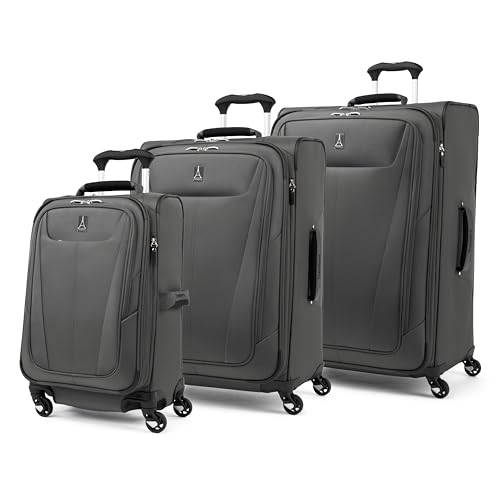 Image of Travelpro Maxlite 5 Softside Spinner Set, Grey, 3-Piece (21 /25 /29)