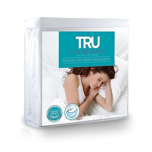 TRU Lite Bedding Bed Bug Mattress Cover - 100% Waterproof Mattress Protector - Hypoallergenic & Breathable - Dust Mite, Bed Bug, Allergy Zippered Mattress Encasement - Quiet & Vinyl Free - Twin