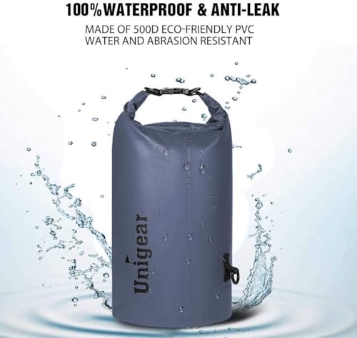 Image of Unigear Floating Waterproof Dry Bag for Kayaking, 2L /5L /10L /20L /30L /40L | Lightweight Gear Storage, Waterproof Phone Case Included, For Boating, Fishing, Swimming, Camping, Beach And Paddle Boarding