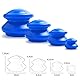 Retoo Schröpfen Set - Silikon Schröpfköpfe, Anti-Cellulite Cups Entferner Massagegerät, Vacuum Cup 4 Stück, Schröpfgläser Anti-Aging, Professionelle Schröpftherapie Set