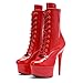 WUXIN H&P 6 in Pole Dance Boot Shoes For Women,Exotic Stiletto Shoes Platform,Stiletto Platform Pole Dancing Ankle Boots Heels US 8