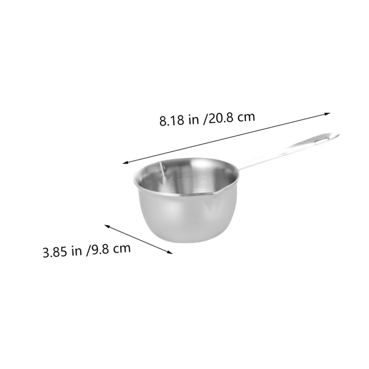 SOLUSTRE Stainless Steel Milk Heating Pot Butter Melting Bowl Oil Heating Pot for Kitchen Use Easy to Clean Rapid Heat Conduction for Home Restaurants and More