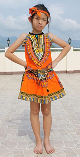 RaanPahMuang Girls Light Sleeveless Dashiki Dance Show Cotton Frill Angel Shirt3