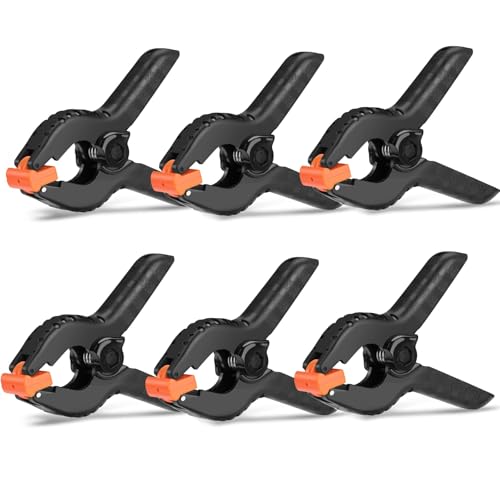 Qgond 6-Pack Pro-Grade Spring Clamps for DIY Crafts