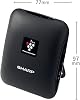 Sharp IG-NM1S-B Plasmacluster Ion Generator, Small Mobile High Grade 25000, Black