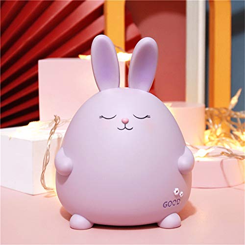 LYCICILI sparschwein,Hase kann das Sparschwein retten und herausnehmen, das süße Kleingeld für Kinder - großes lila Kaninchen Cover