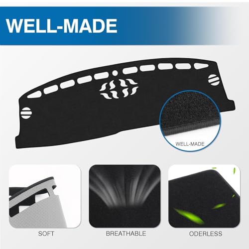 Alfombrilla de salpicadero para Ford Escape 2020-2025 antideslizante con ajuste personalizado KUST 4