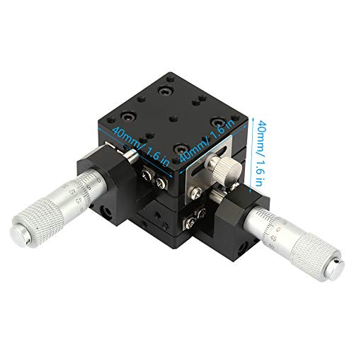 40X40Mm Aluminum Alloy Manual Xy Linear Stage,Micrometer Manual Slide Table,Used For Capacitive Touch Screen,For Precision Inspection,Mechanical Positioning,Optical Waveguide Alignment #TOP6