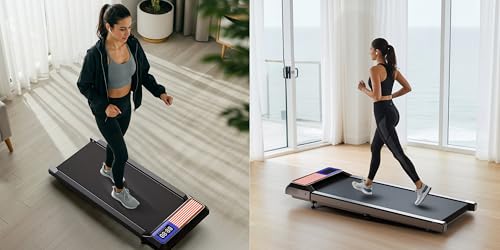 Walking Pad Treadmill with 5% Incline, 2.5HP Quiet Portable Walking Pad, Under Desk Treadmill for Home Office, 265 lbs Capacity, Compact Treadmill for Small Spaces with 15' x 35.4' Belt