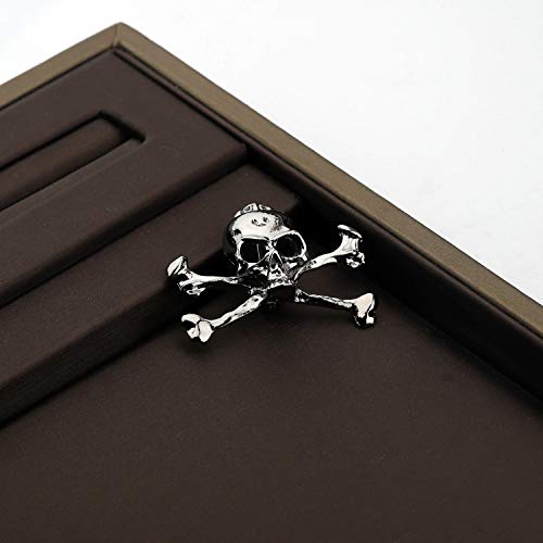 CENWA Skull Head Pin Brooch Skull Collar Pins Halloween Night Party Gift Pirate Pin Brooch4