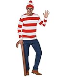 Spirit Halloween Where’s Waldo? Adult Waldo Costume | Officially Licensed | Easy Costume - L