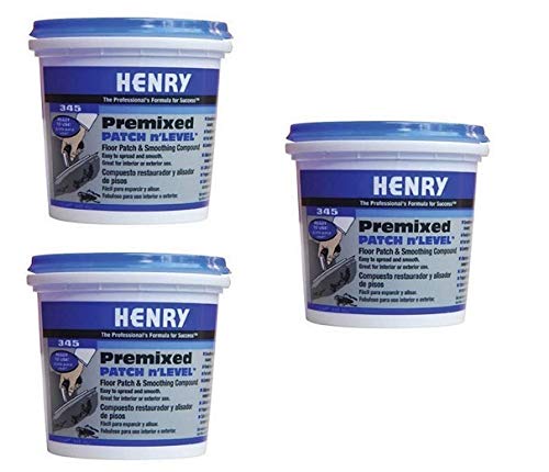 ARDEX Henry, WW Company 12063 Pre-Mixed Floor Patch, 1 Quart (Тhrее Расk)
