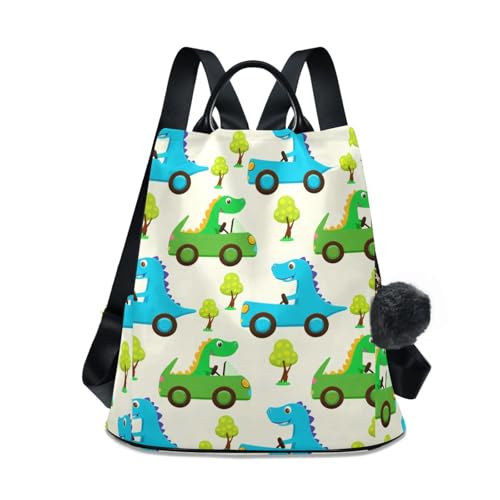 Sac à dos voyage femme vert dinosaure idéal pour vos weekends et aventures urbaines branchées