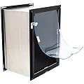 Wall Model | Cat & Dog Doors | Adjustable Tunnel Fits Up to 10" Wide Walls | Energy Efficient Double Vinyl Flaps | Locking Security Cover | Skilled Install Required | Steel Corners | Hale Pet Door