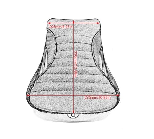 Asiento de motocicleta S1000RR con cojín individual antideslizante y absorción de impactos 7