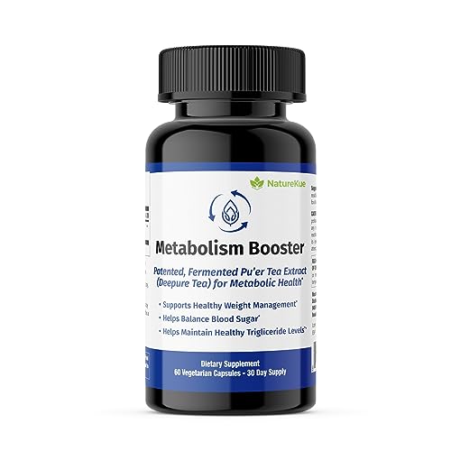 NatureKue Metabolism Booster | Tea Extract | Metabolic Health | Weight Management | 60 Vegetarian Capsules