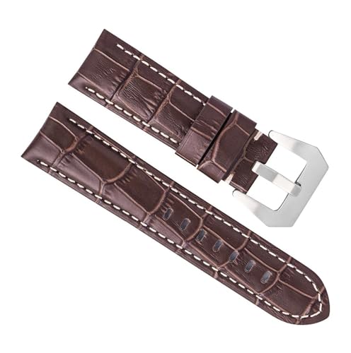 Correa de cuero para reloj de hombre flexible que evita la sudoración