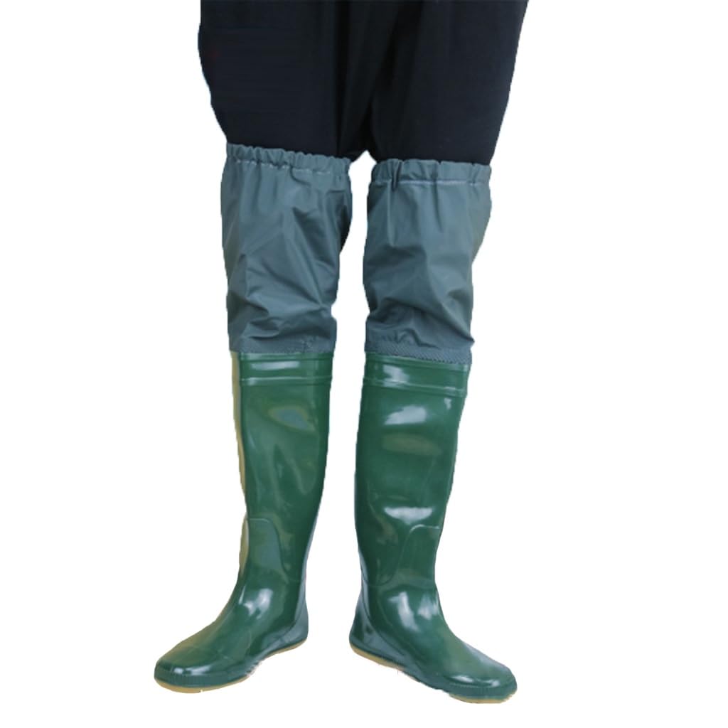 Wodoodporne wodery, Wodery wędkarskie Wodery biodrowe Wodery biodrowe z PVC, męskie i damskie Outdoor Wędkarstwo/przesadzanie/hodowla Wodoodporne buty(Green,8)