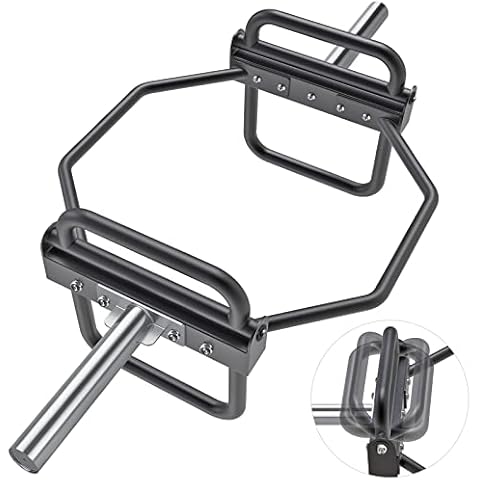 Kipika Barbell Olympic Trap Bar, Hex Bar, Shrug Bar, Deadlift Bar with Stand and Folding Handles for Olympic Weight Lifting, Shrugs, Squats, Solid 2 Inch Steel Sleeve, 1000lbs Weight Capacity Cover