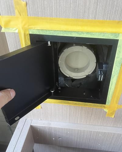 Plaque de recouvrement pour trou mural avec panneau d'accès robuste