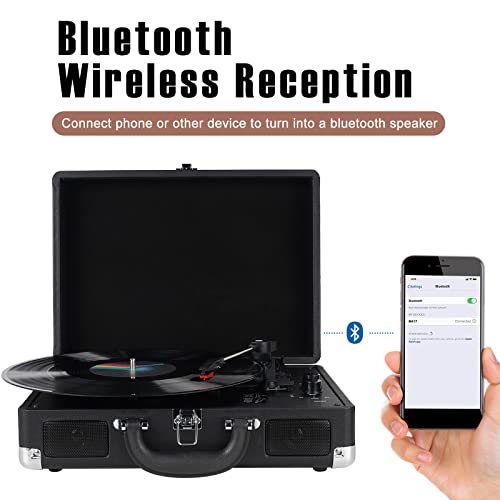 DIGITNOW Lecteur d’enregistrement tourne-disque 3 vitesses avec haut-parleurs stéréo intégrés, prise en charge USB/RCA… - Les Beatles, Paul McCartney, John Lennon, RIngo Starr, George Harrison DIGITNOW Lecteur d'enregistrement tourne-disque 3 vitesses avec haut-parleurs stéréo intégrés, prise en charge USB/RCA… – Image 3