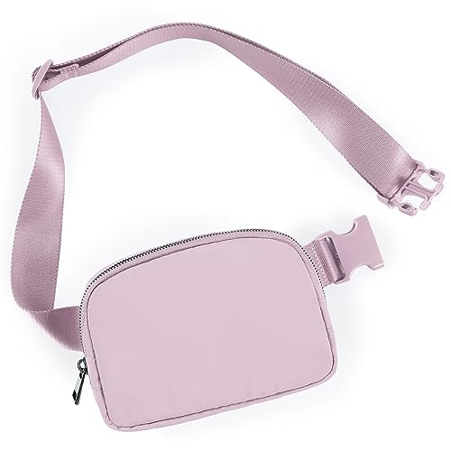 Image of ODODOS Unisex Mini Belt Bag with Adjustable Strap Small Fanny Pack for Workout Running Traveling Hiking, Lavender