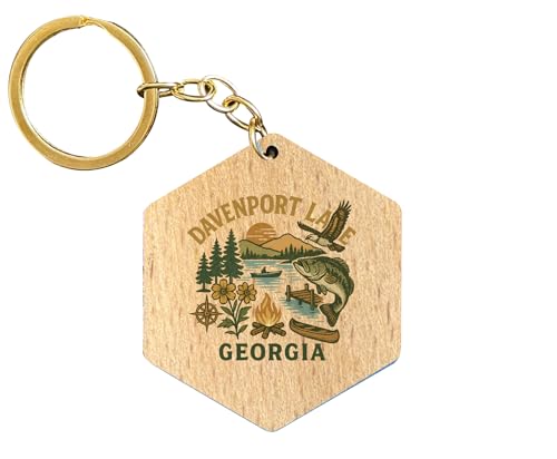 R and R Imports Davenport Lake Georgia Keepsake Souvenir 2-Inch