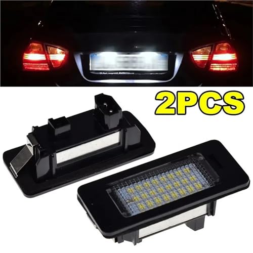 Luz de matrícula LED para E90 E92 E60 E70 plafón matrícula 6000K canbus blanco 3