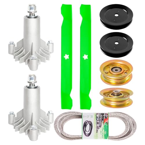 42 Inch Deck Rebuild Kit Fit for Craftsman LT1000 LT2000 DLT3000 DYT4000 Husqvarna YTH1542XP 42 inch Tractor Parts Spindle 130794 Blade 127843 Idler 153535 Idler 173438 173437 Belt 21547082