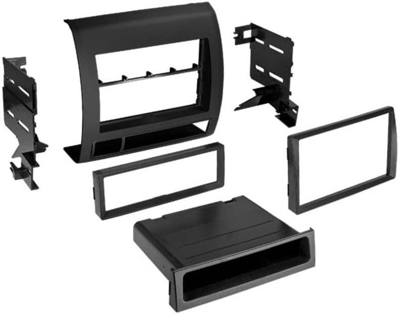 車載ナビ・オーディオを外して、DINスペースをタブレットに置き換える大胆発想 シングルまたはダブルDINカーステレオラジオ取り付けダッシュキット - 2005-2011年式トヨタタコマ用。